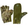 Перчатки-варежки Fishing ROI Рептилия с пальцами L оливковый (18-04-01)